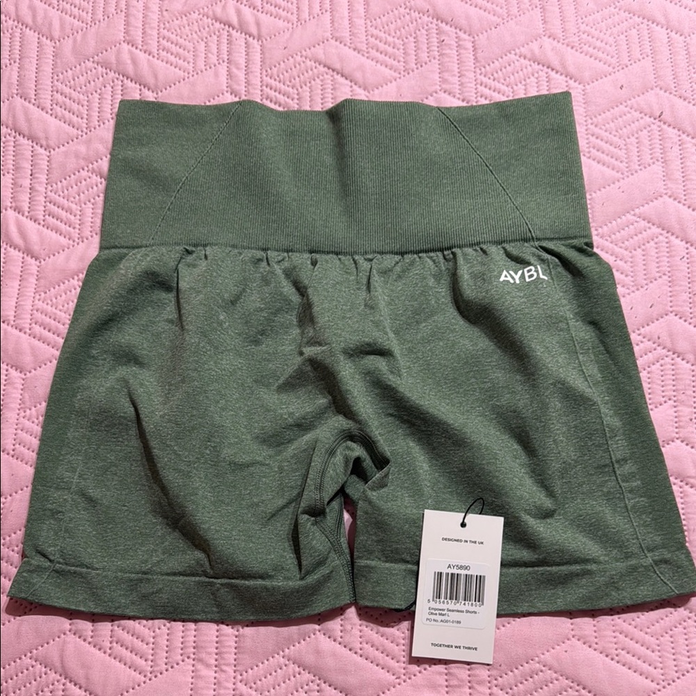AYBL Green High Waist Athletic Shorts